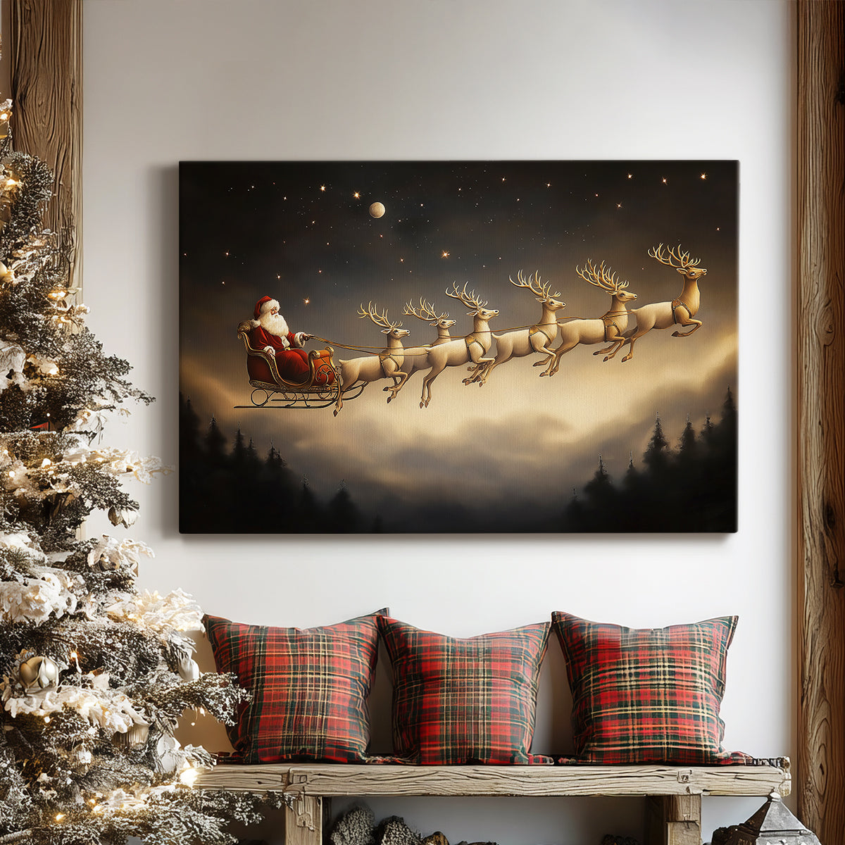 Amber Whisper of Candle - Canvas Art Print