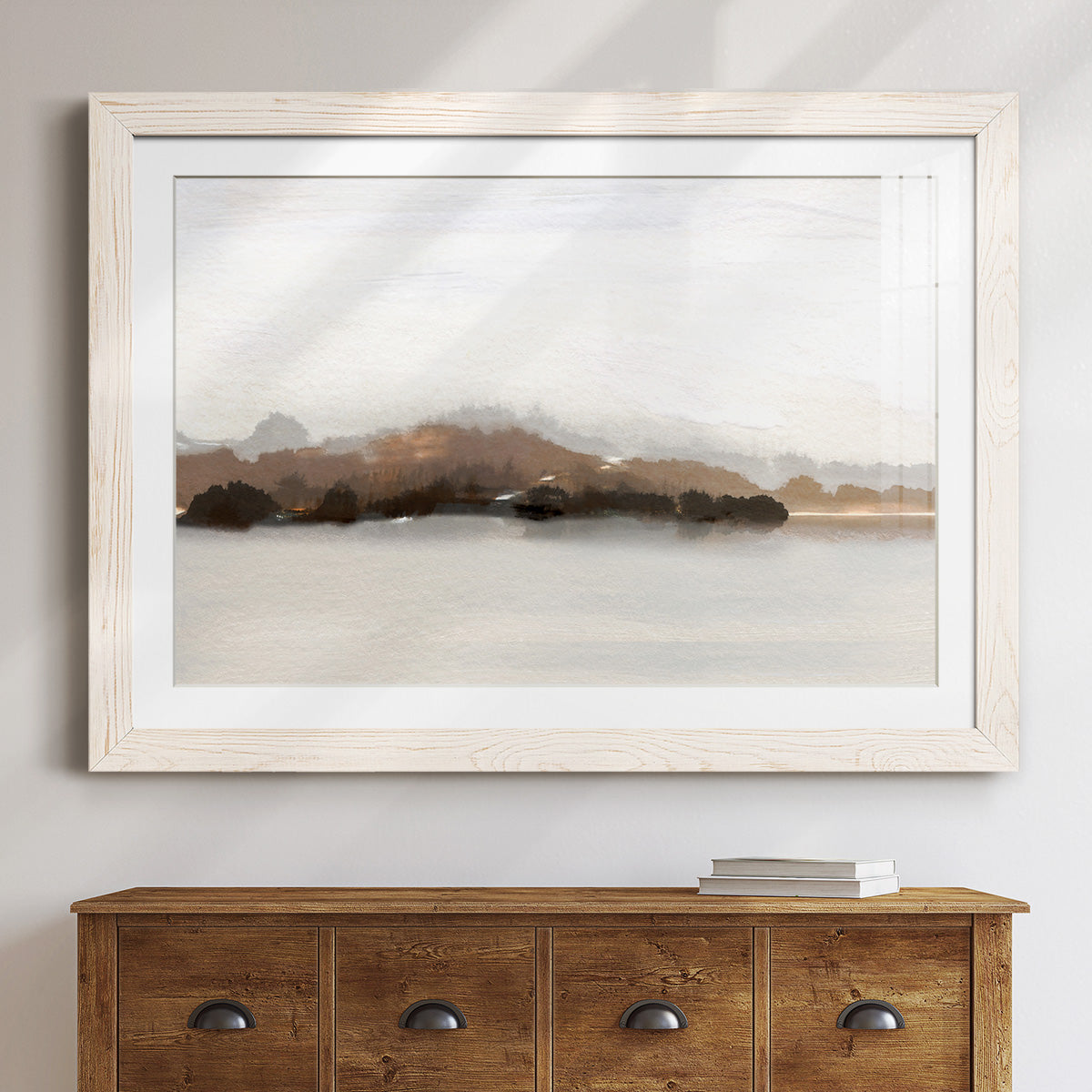 Slauson Mountain at Dusk - Barnwood Framed Art Print