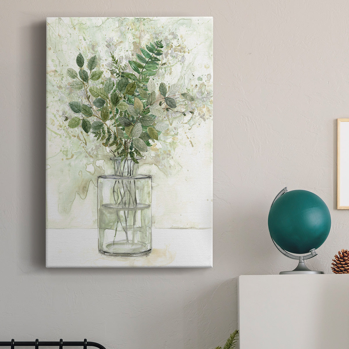 Delicate Greenery I - Canvas Art Print