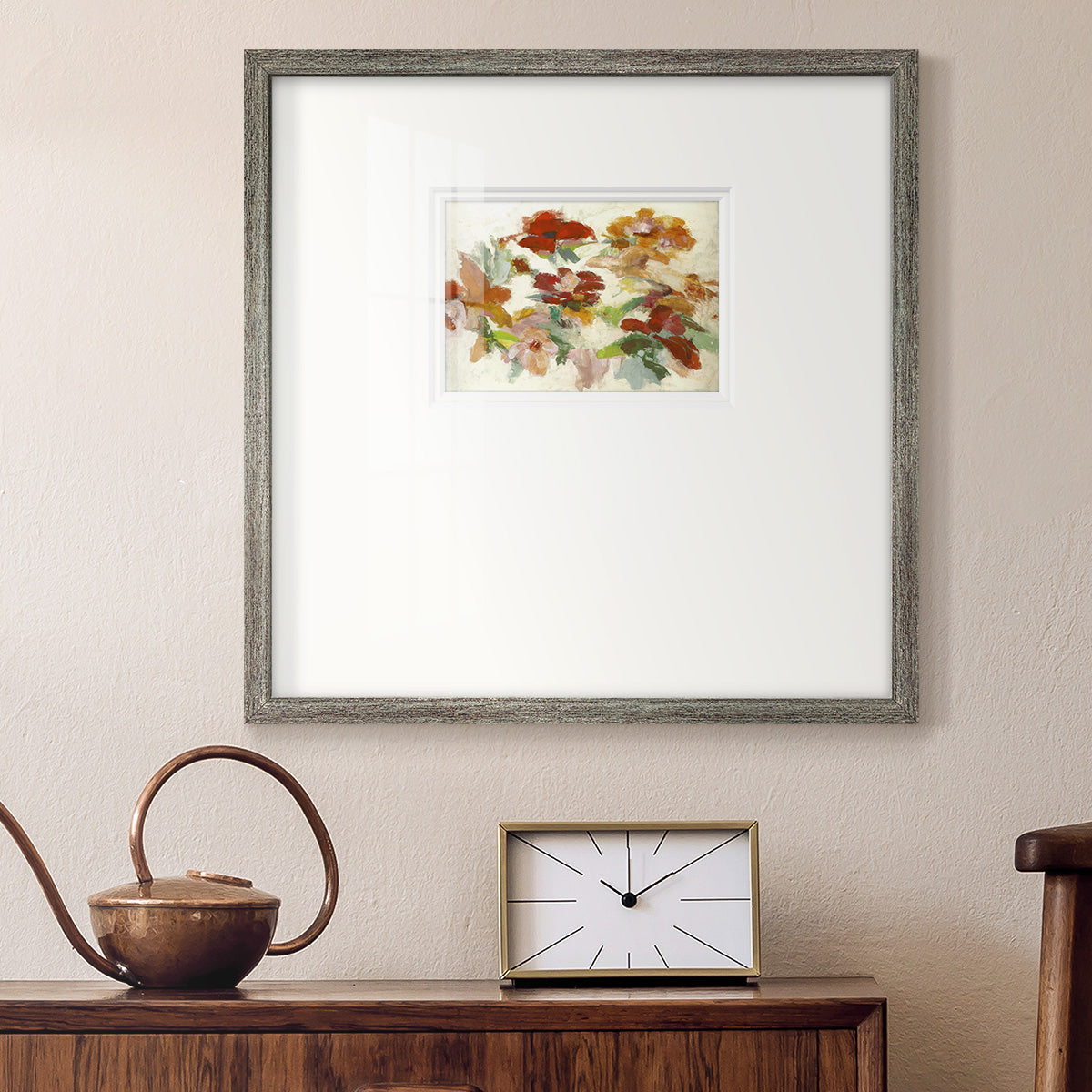 Floral Impressions V1- Premium Framed Print Double Matboard