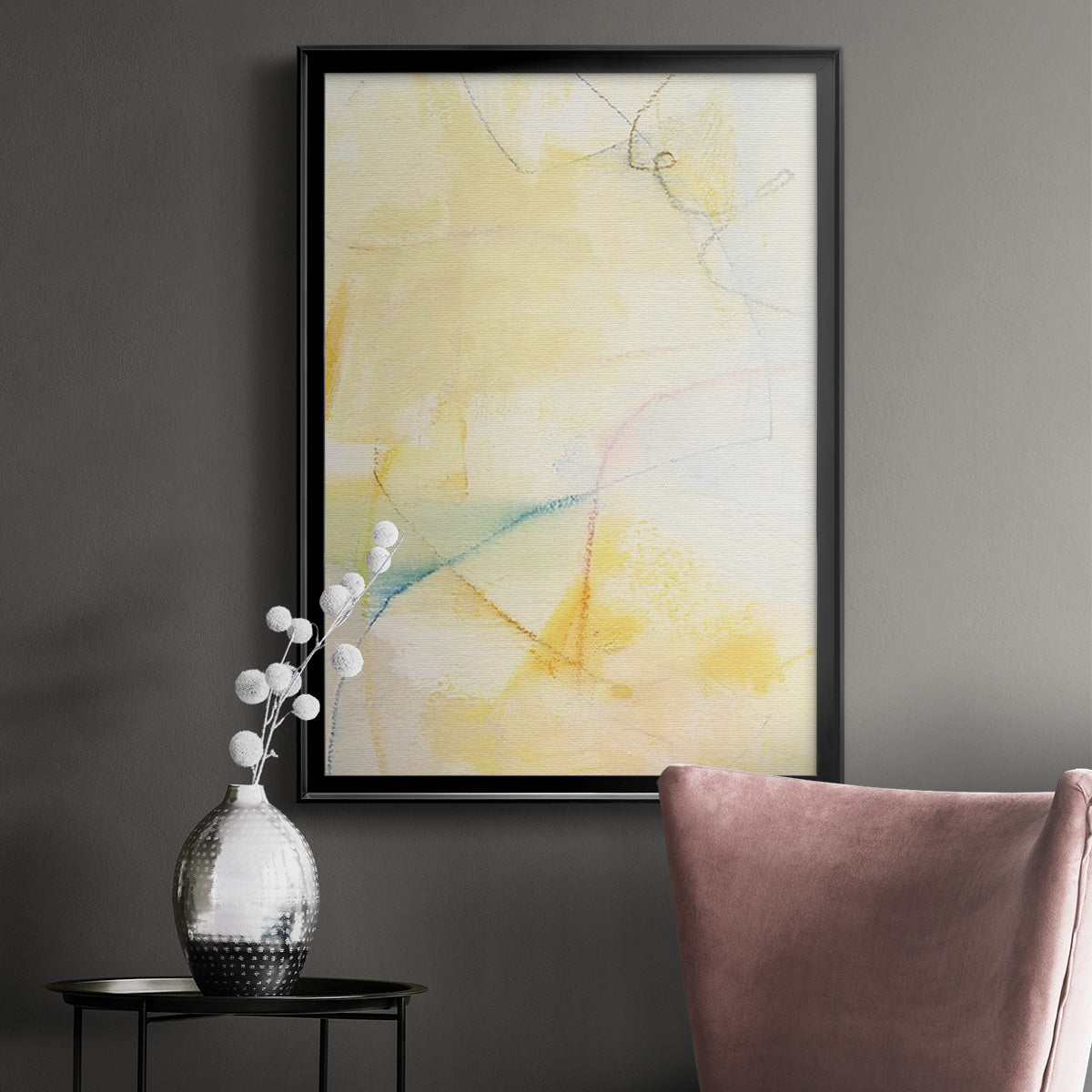 Barxan IV - Modern Framed Canvas Print