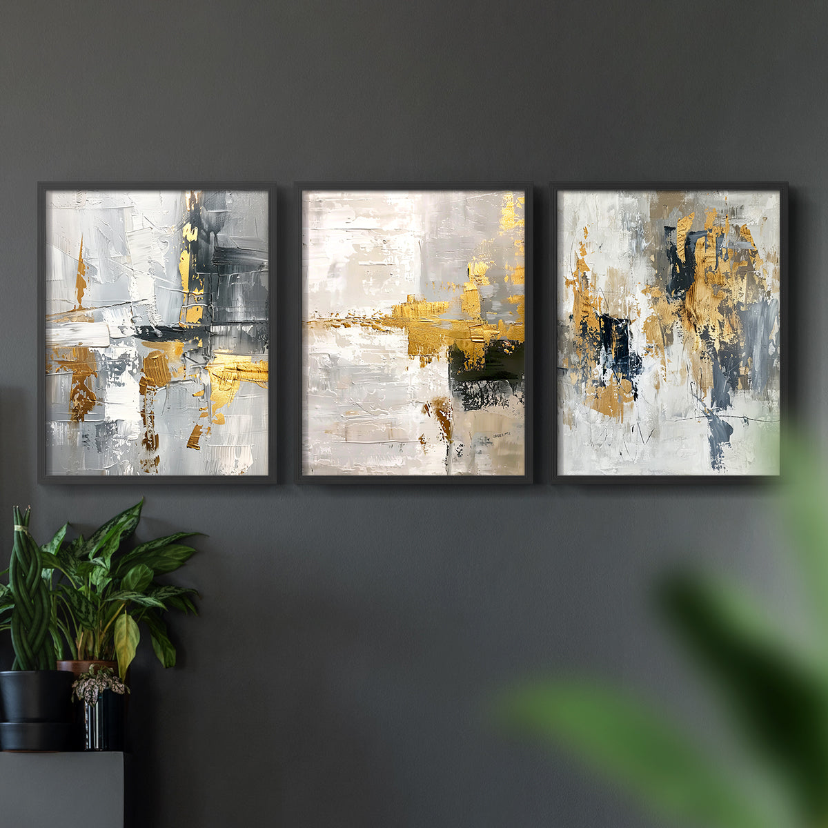Abstract Series CLXIII - Restickable Framed Art Set