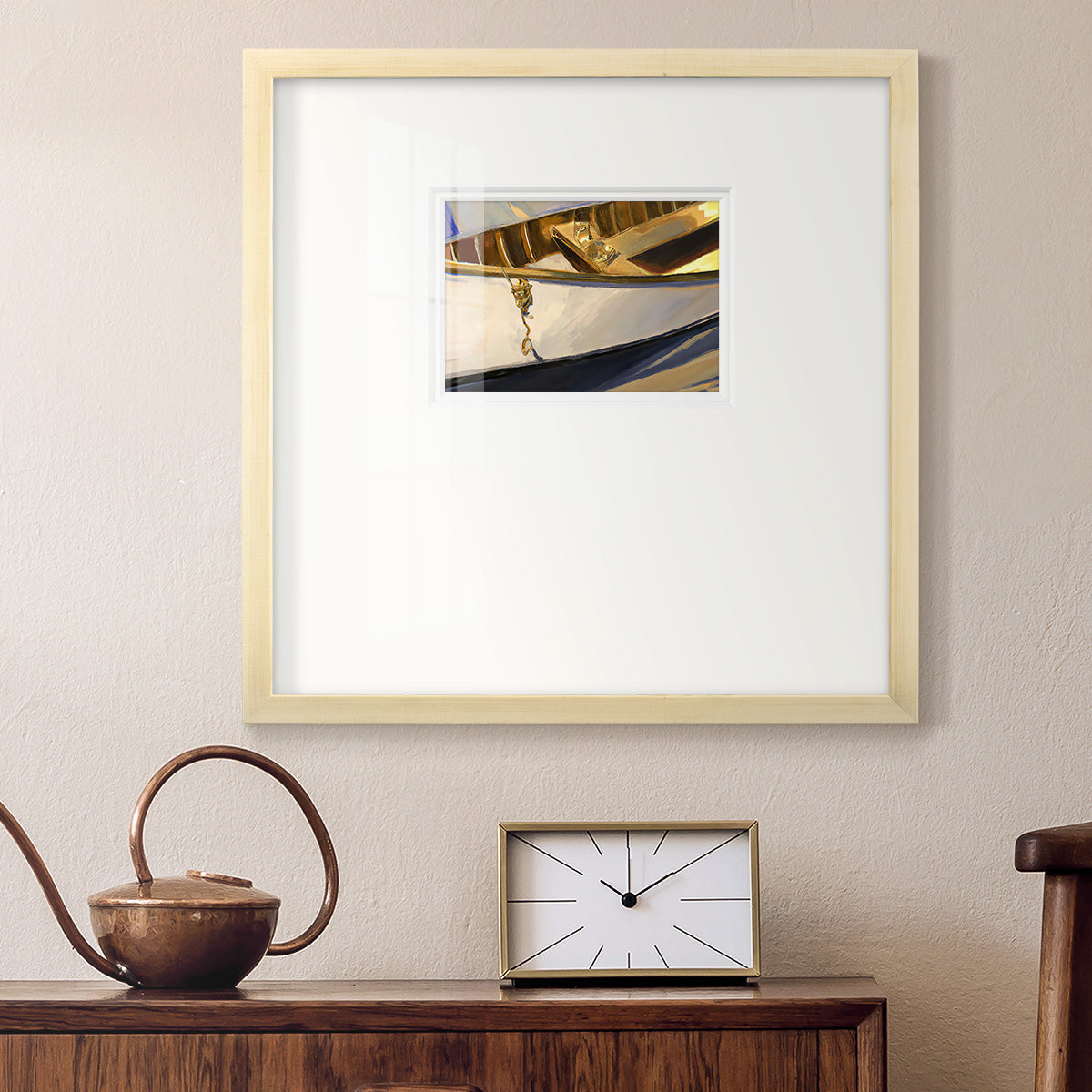 Golden Cano III Premium Framed Print Double Matboard