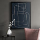 Shapes and Night Sky II - Modern Framed Canvas Print
