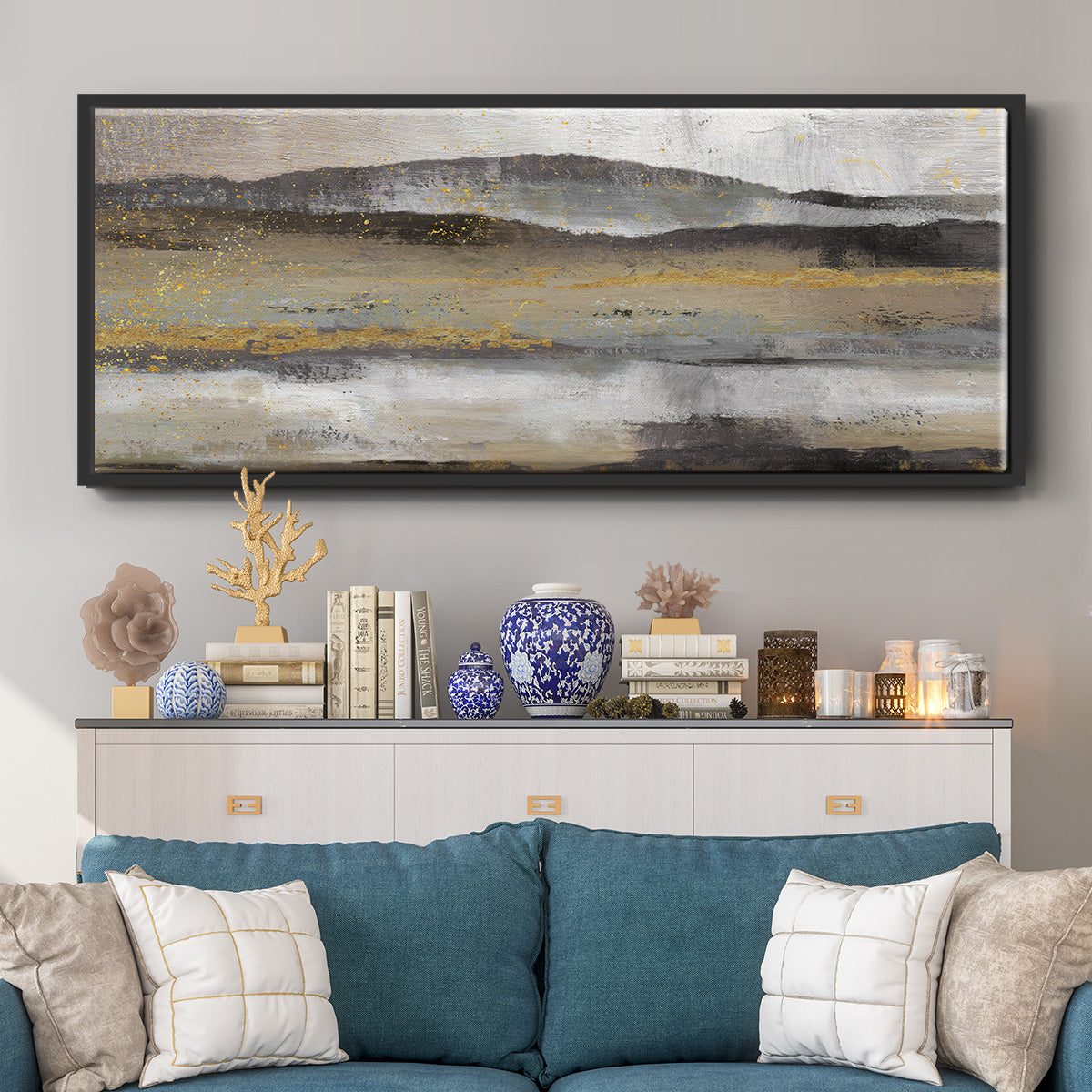 Rolling Hills - Floater Framed Canvas Print