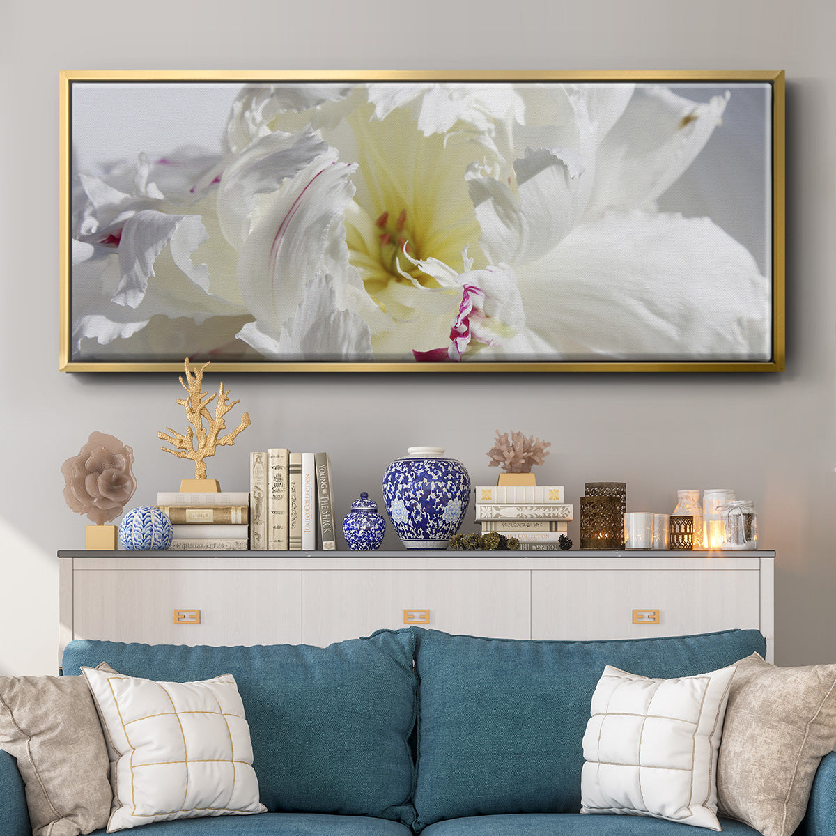 Breathless IV - Floater Framed Canvas Print