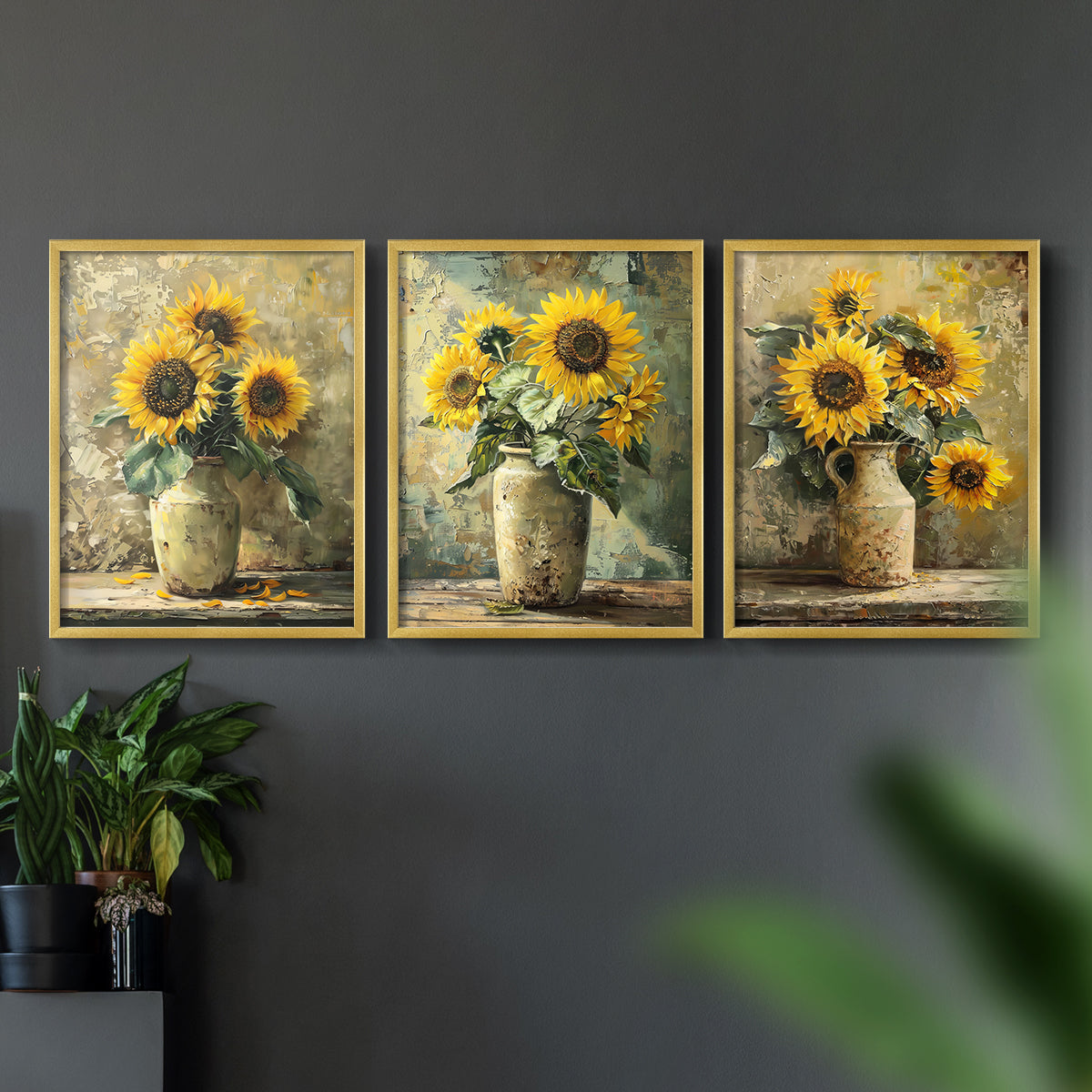 Floral Study Series CLXXI - Restickable Framed Art Set