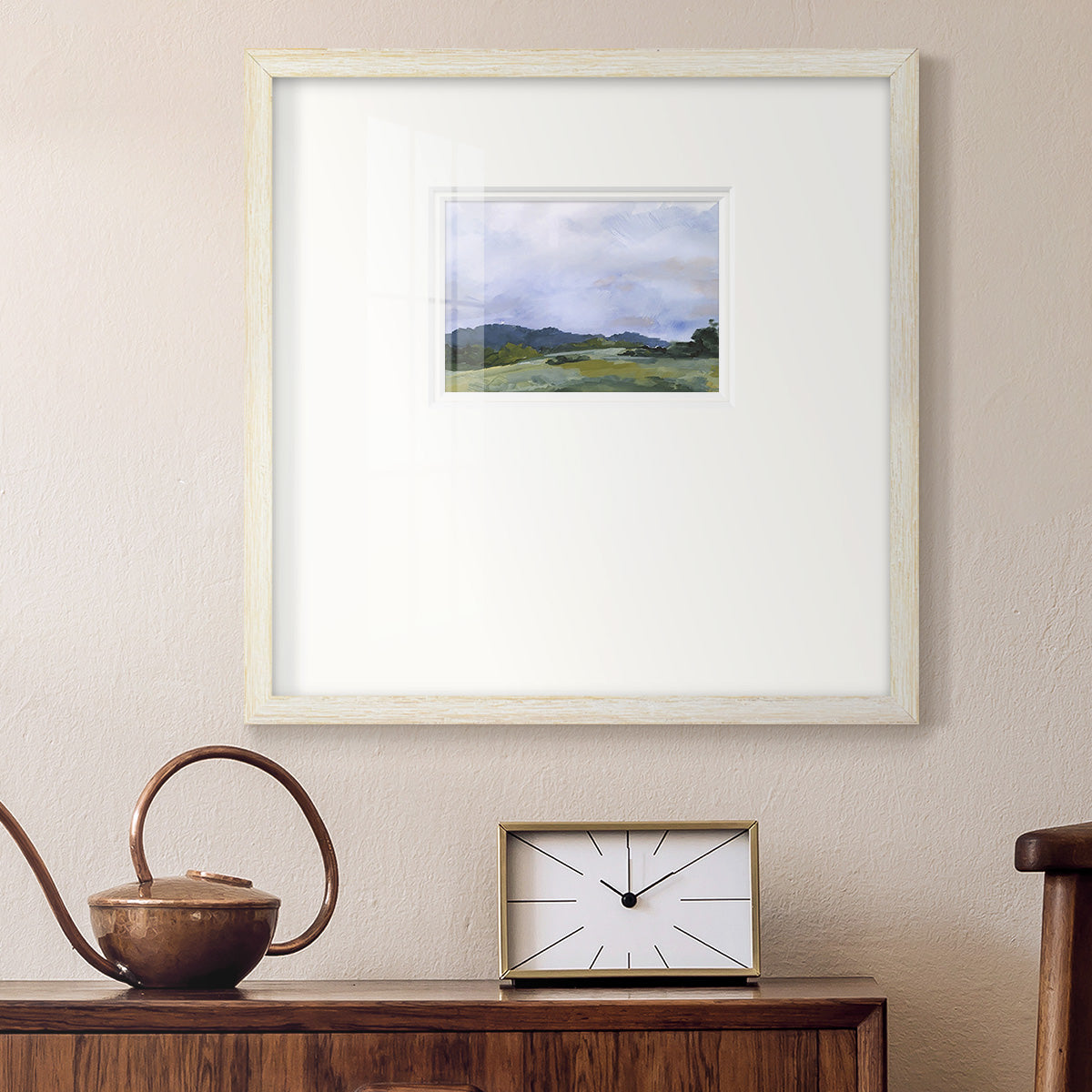 Pastoral Horizons II Premium Framed Print Double Matboard