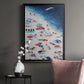 Break out Beach - Modern Framed Canvas Print