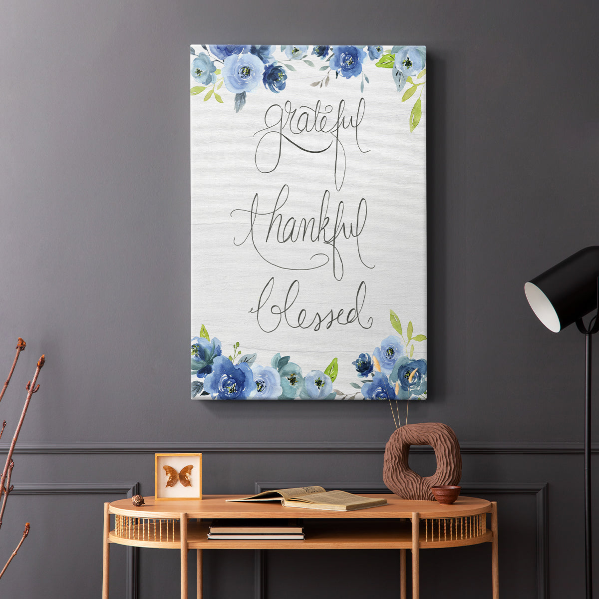 Grateful, Thankful, Blessed - Canvas Art Print