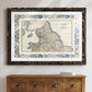 Bordered Map of England & Wales-Premium Framed Print - Ready to Hang