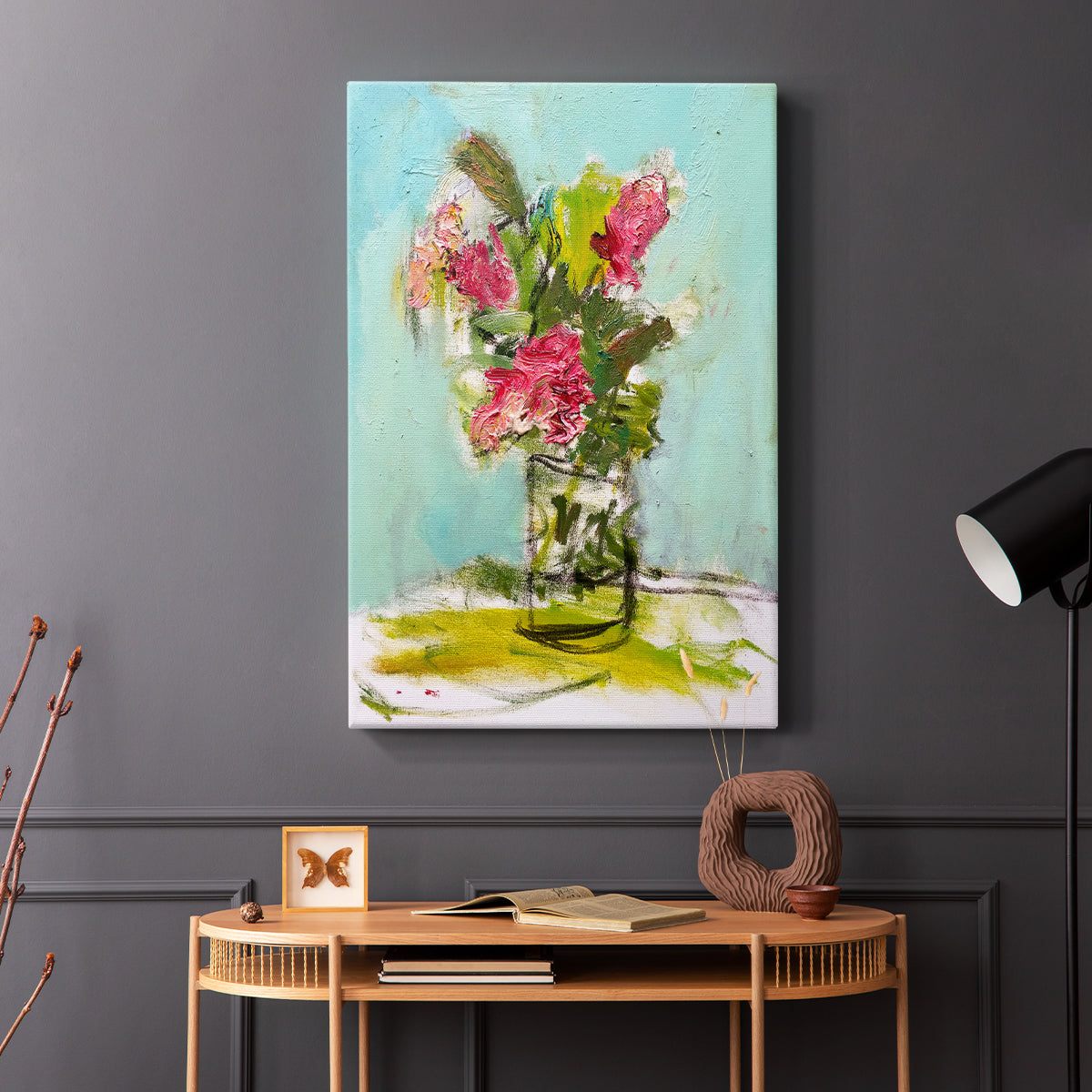 Turquoise Lilly - Canvas Art Print