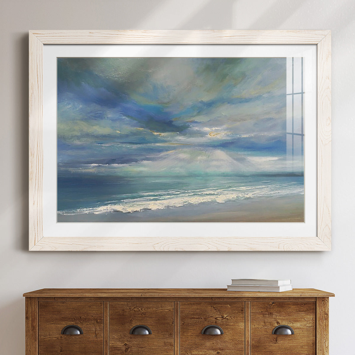 God Rays - Barnwood Framed Art Print