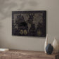 Black Gold Map - Canvas Art Print