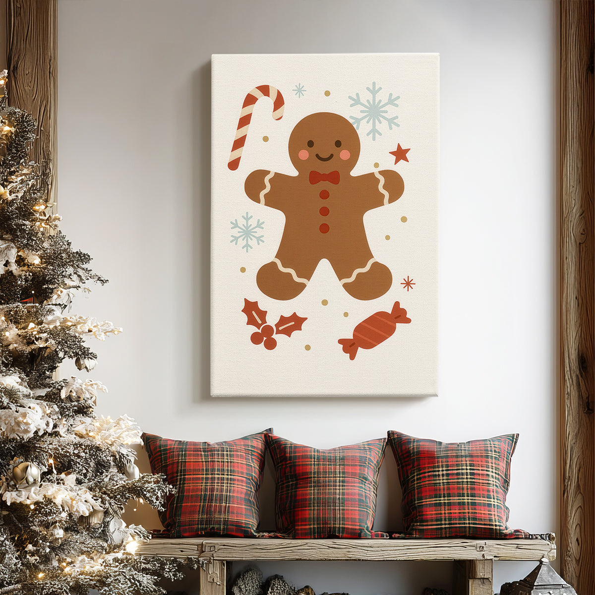 Night of Golden Sleigh - Canvas Art Print