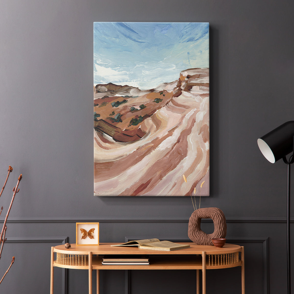 Impasto Plateau II - Canvas Art Print