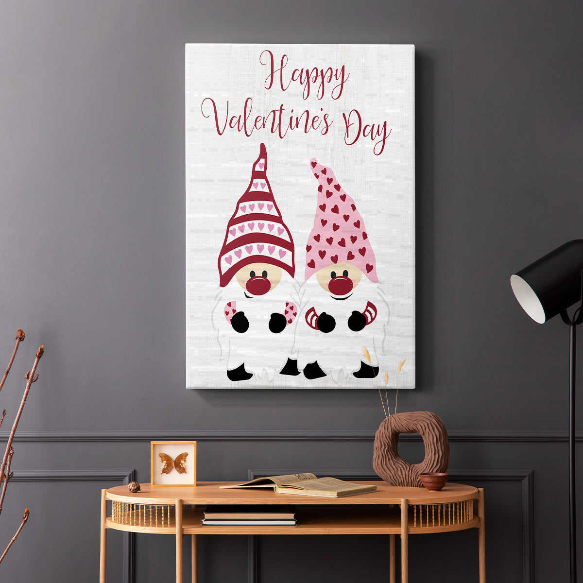 Valentines Gnomes - Canvas Art Print