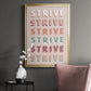 Strive - Modern Framed Canvas Print
