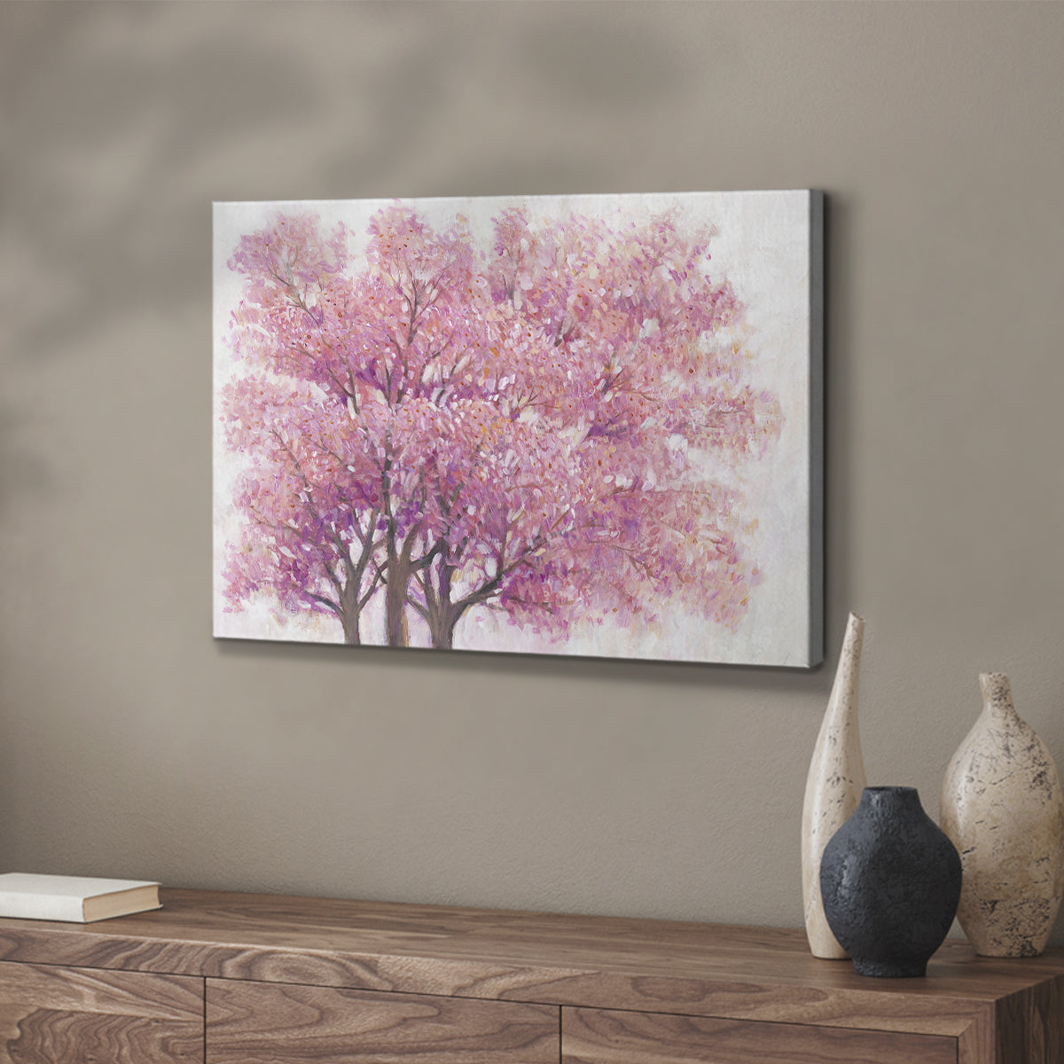 Pink Cherry Blossom Tree I - Canvas Art Print