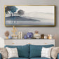Serene Silhouette I - Floater Framed Canvas Print