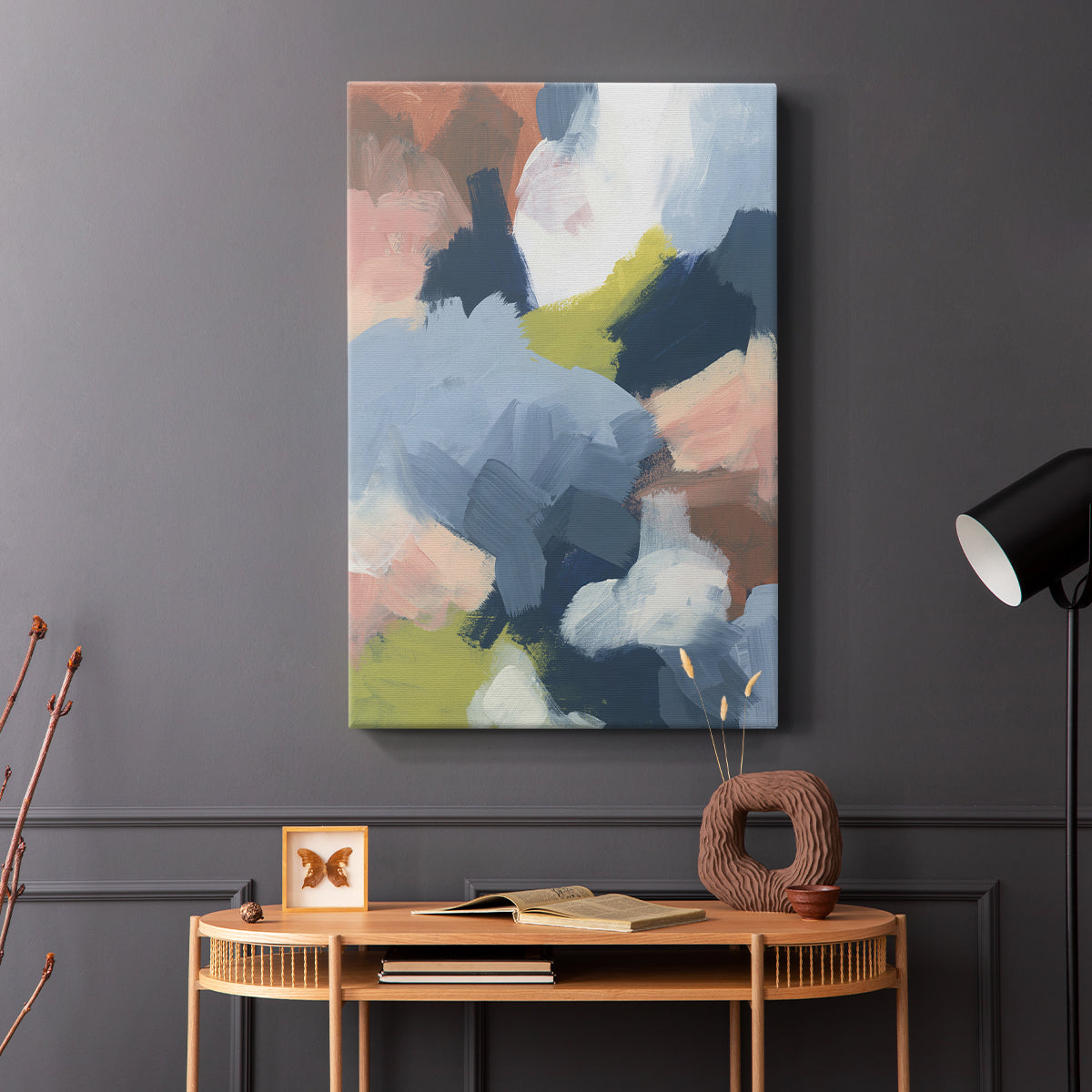 Soft Indigo Atmosphere I - Canvas Art Print