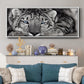 Snow Leopard Sanctuary - Floater Framed Canvas Print