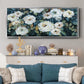 Moonlit Garden I - Floater Framed Canvas Print