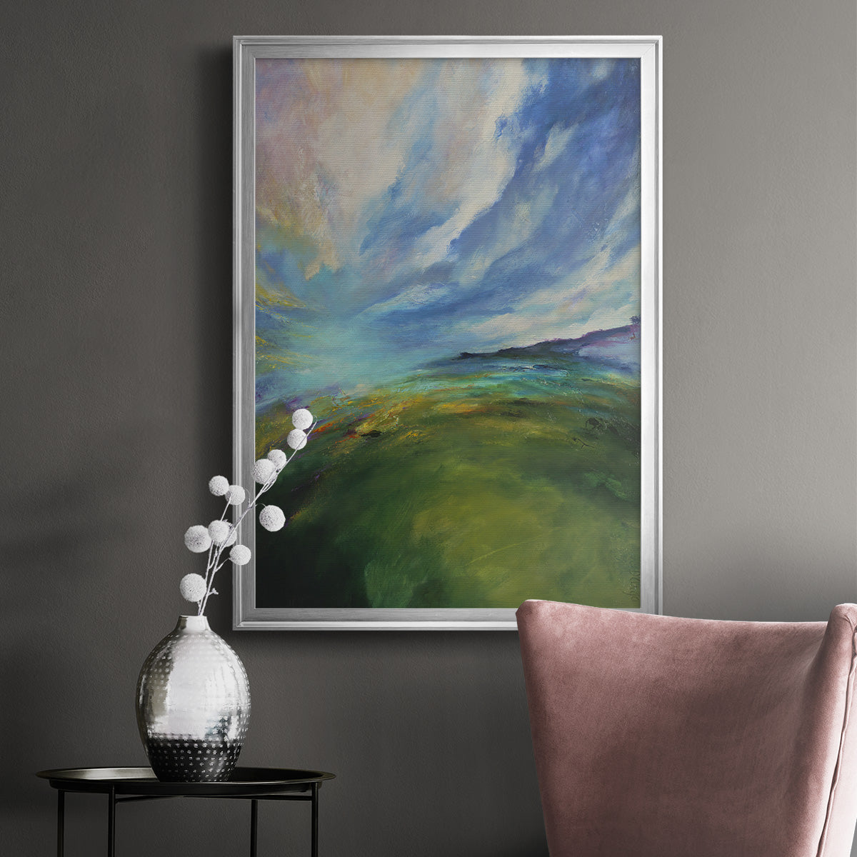 Earth Magic II - Modern Framed Canvas Print