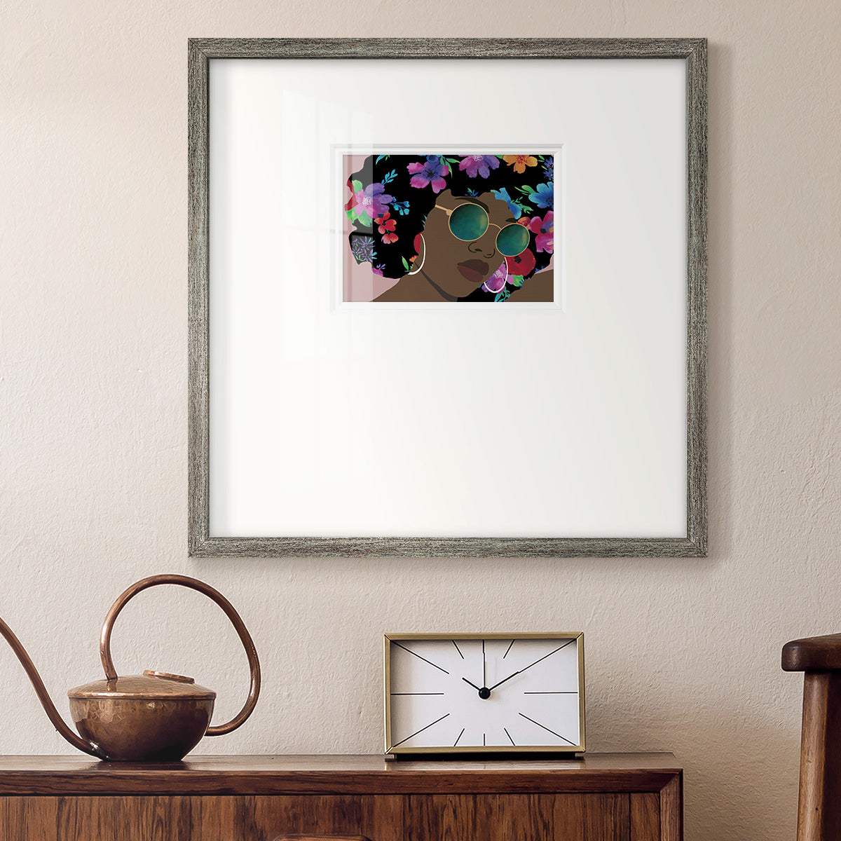 Butterfly Diva II Premium Framed Print Double Matboard