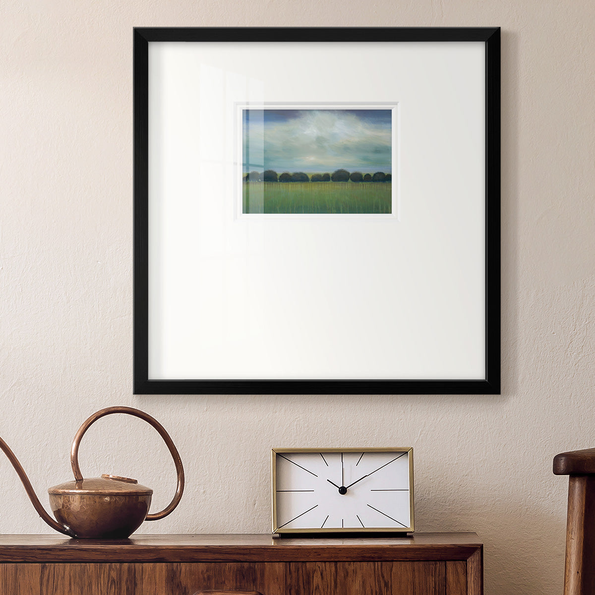 Greener Pastures- Premium Framed Print Double Matboard