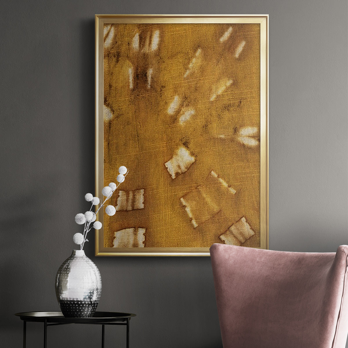 Turmeric Sunrise III - Modern Framed Canvas Print