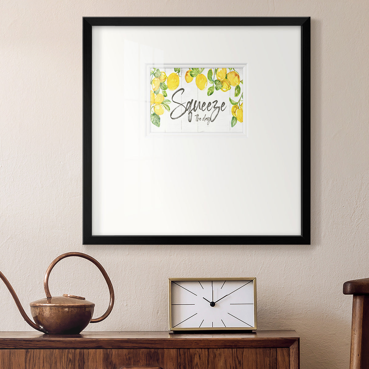 Lemon Squeeze Premium Framed Print Double Matboard