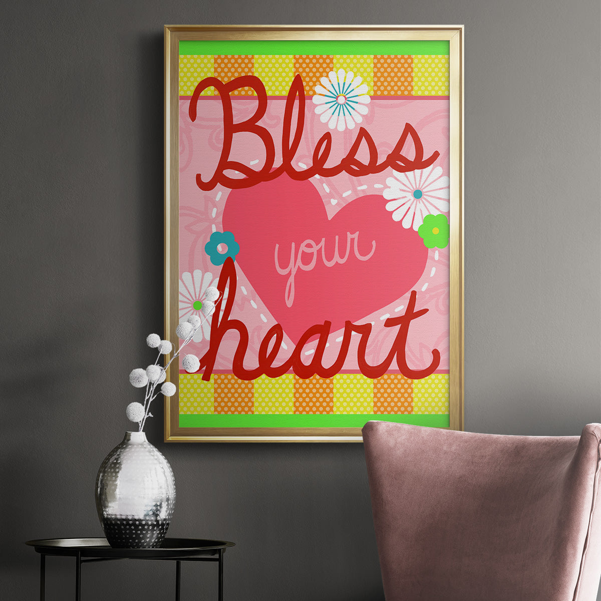Southern Sayings I - Modern Framed Canvas Print