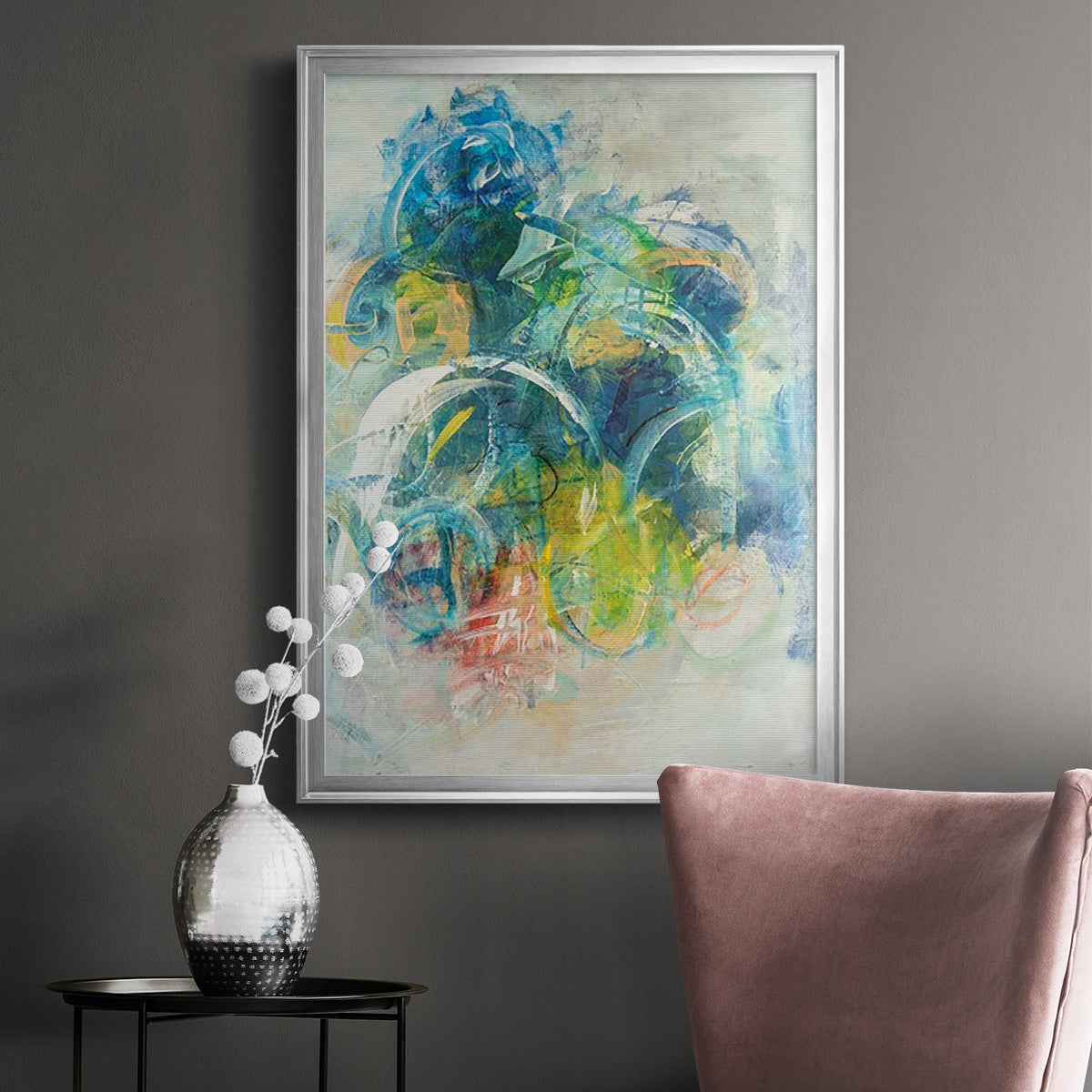 Silent Energy I - Modern Framed Canvas Print