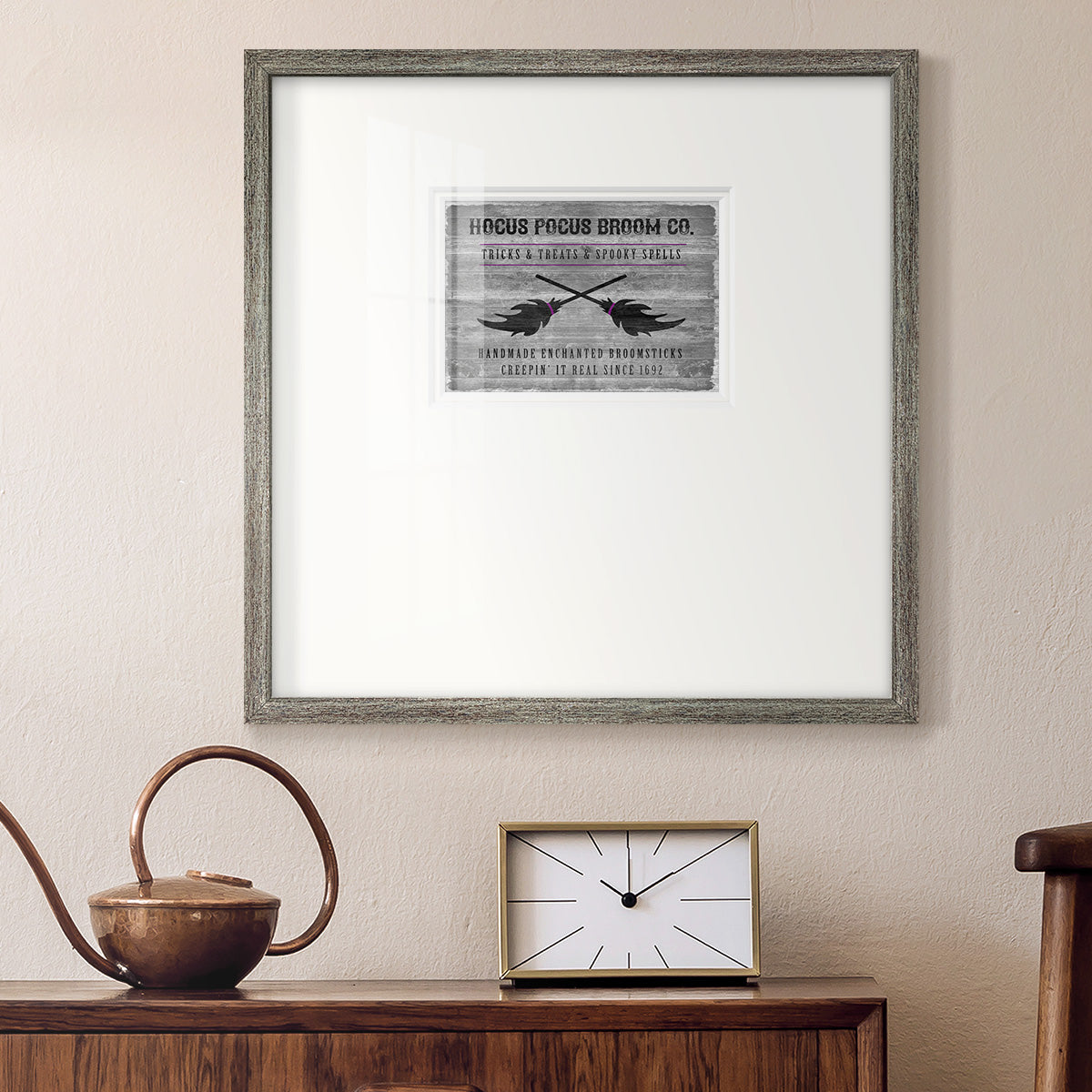 Hocus Pocus Broom Co Premium Framed Print Double Matboard