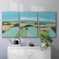 Bright Colored Countryside I - Framed Premium Gallery Wrapped Canvas L Frame 3 Piece Set - Ready to Hang