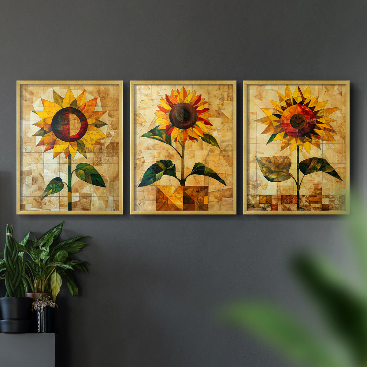 Floral Study Series CLVIII - Restickable Framed Art Set