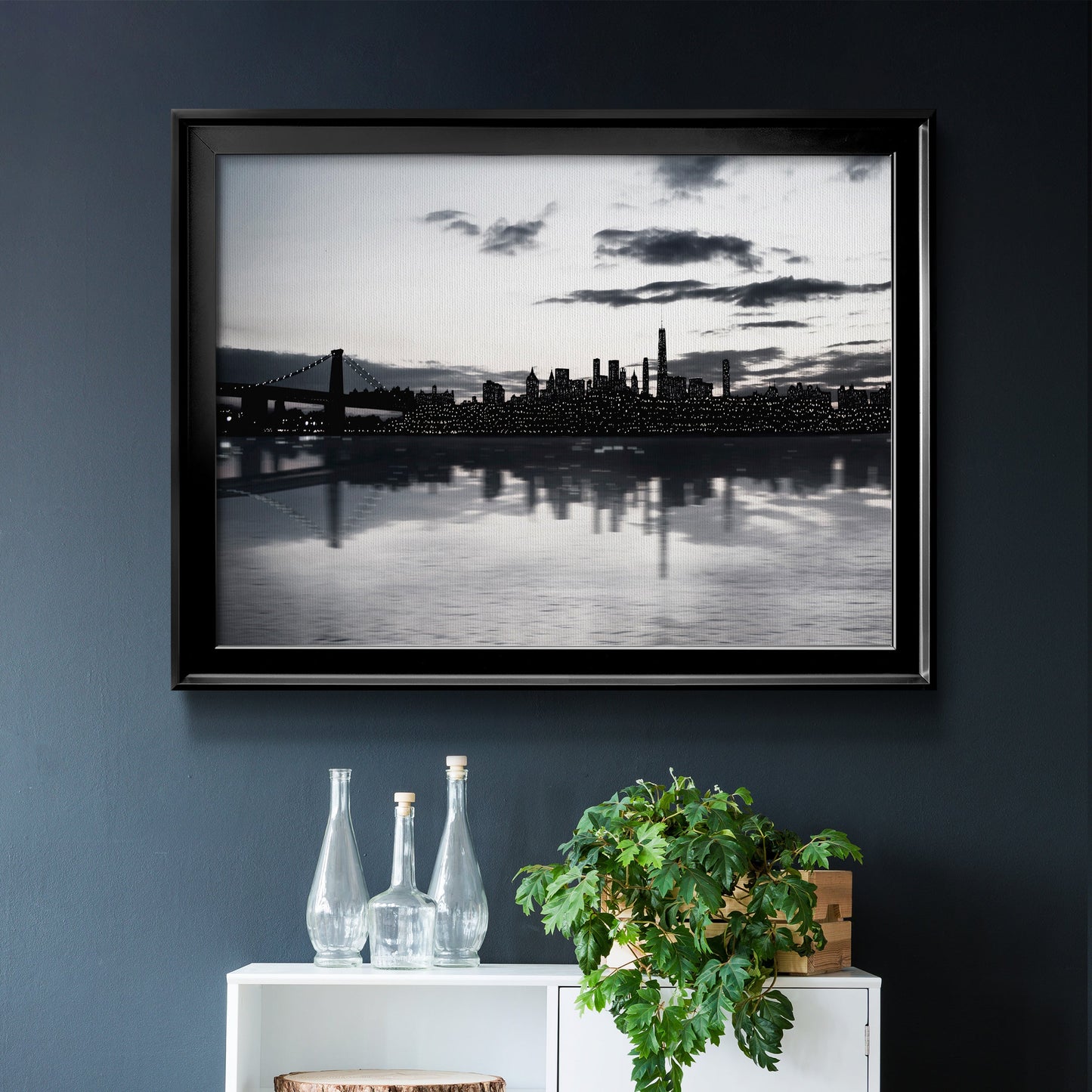 Shimmering Skyline Premium Classic Framed Canvas - Ready to Hang