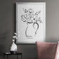 Sketchy Bouquet II - Modern Framed Canvas Print