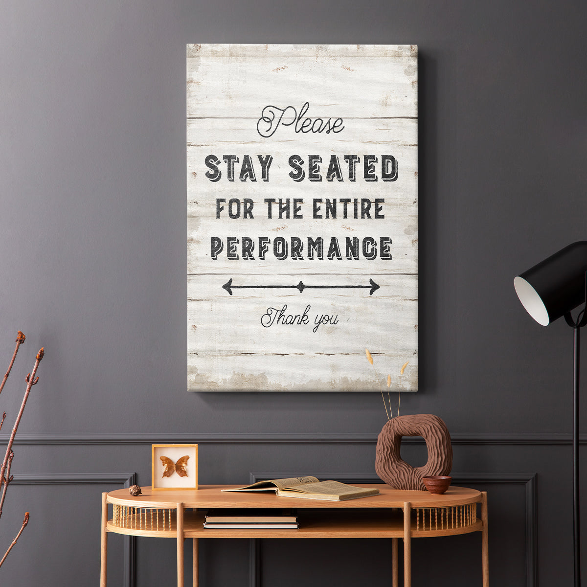 Please Stay Seated - Canvas Art Print
