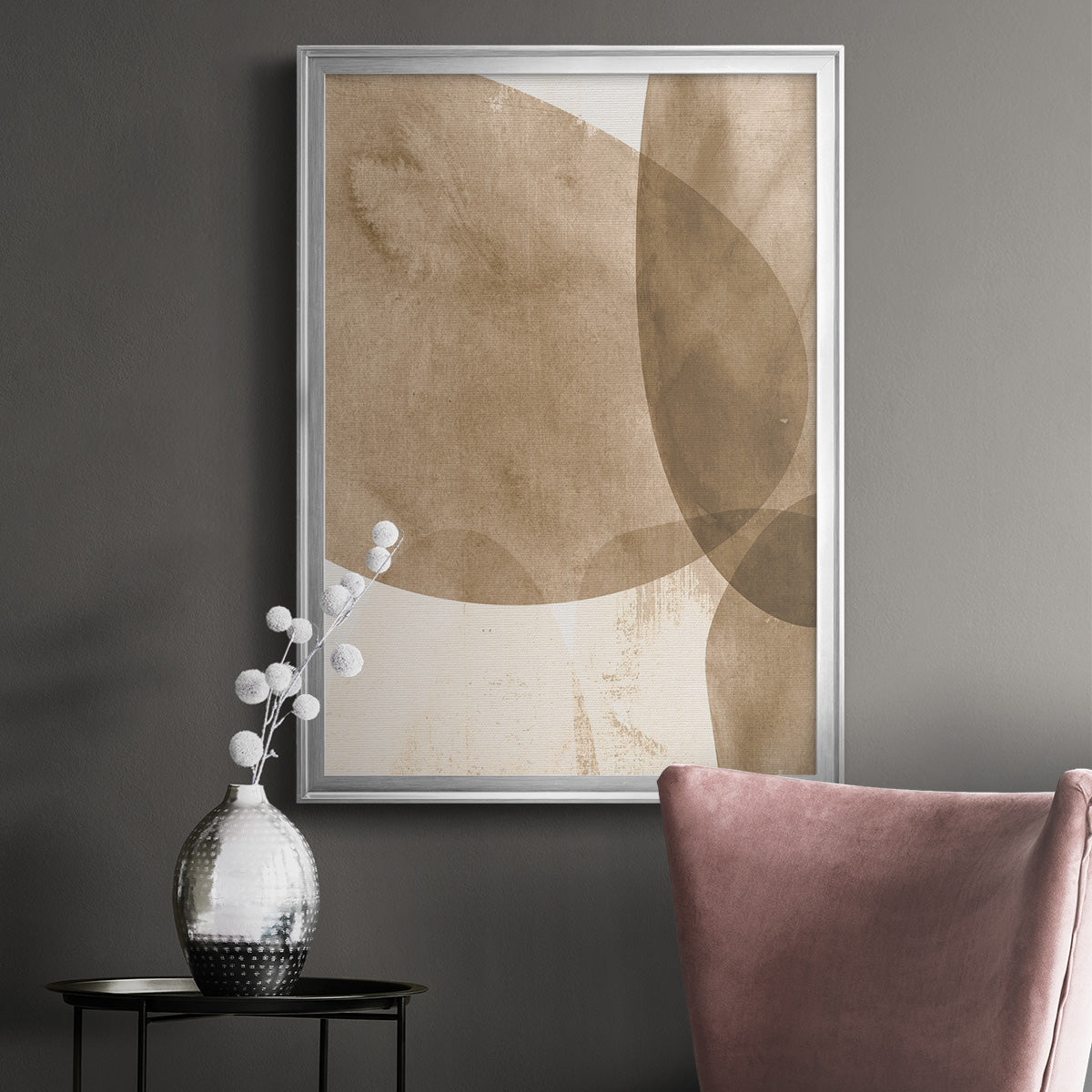 Neutral Object I - Modern Framed Canvas Print