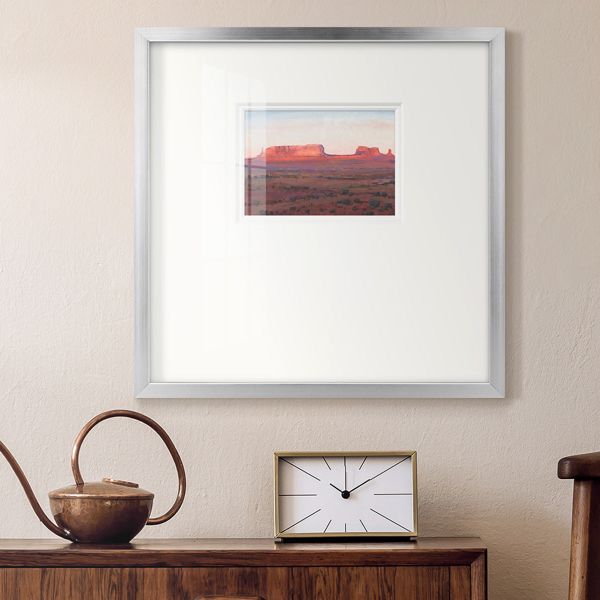 Red Rocks at Dusk I Premium Framed Print Double Matboard