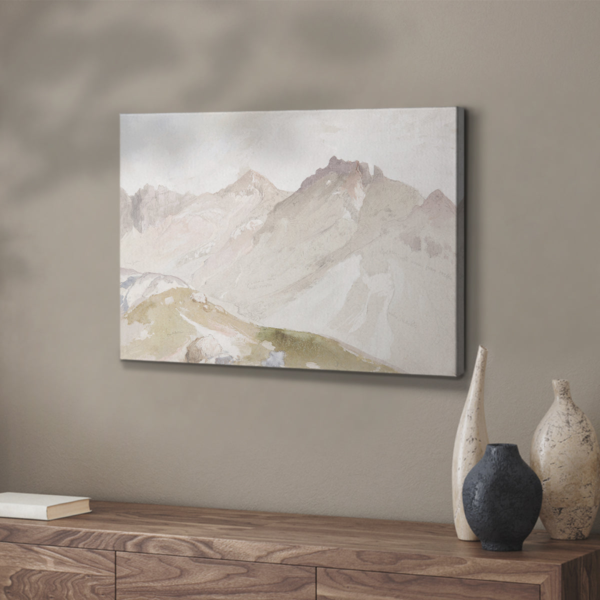 Watercolor Mountain X - Canvas Art Print
