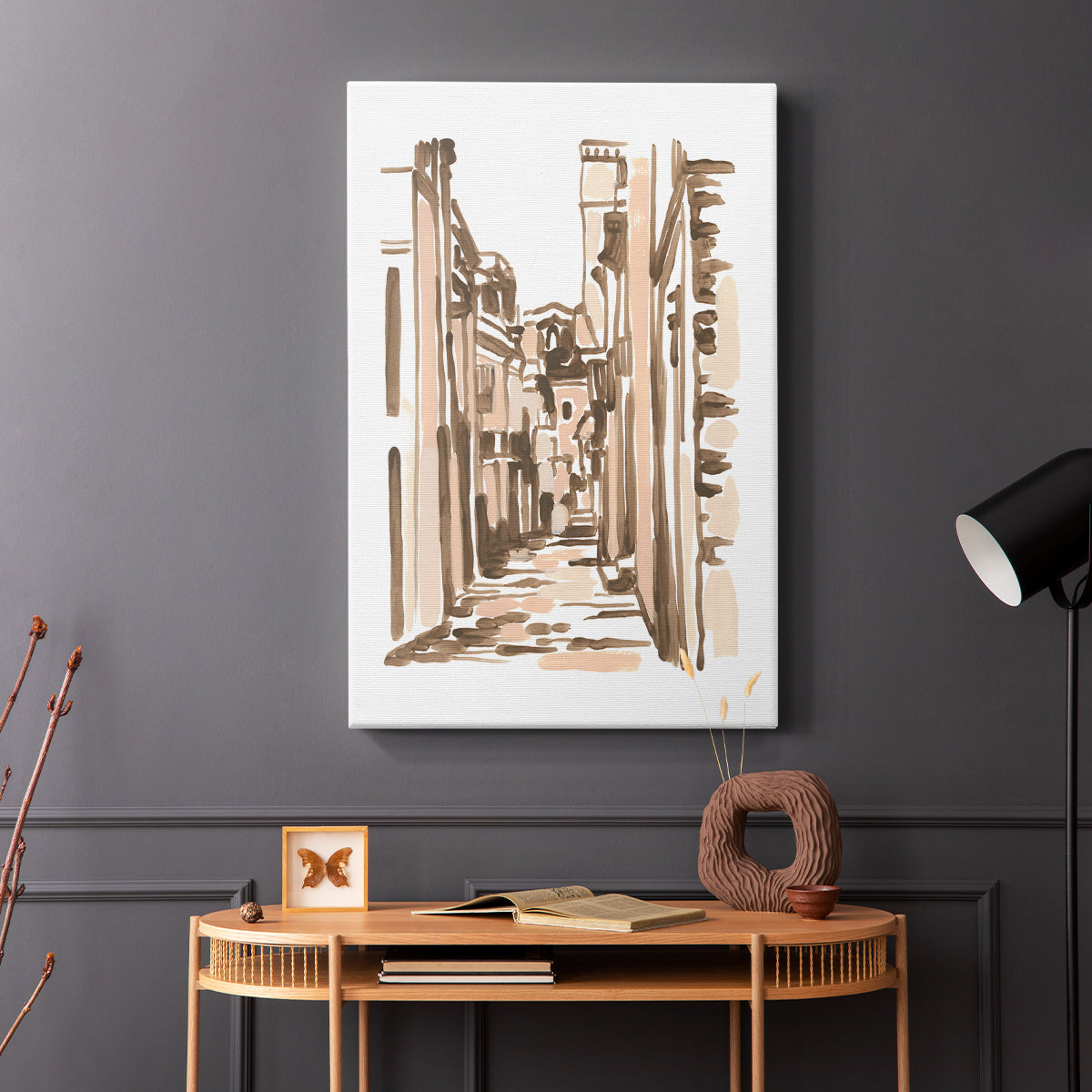 Blush Architecture Study VI - Canvas Art Print