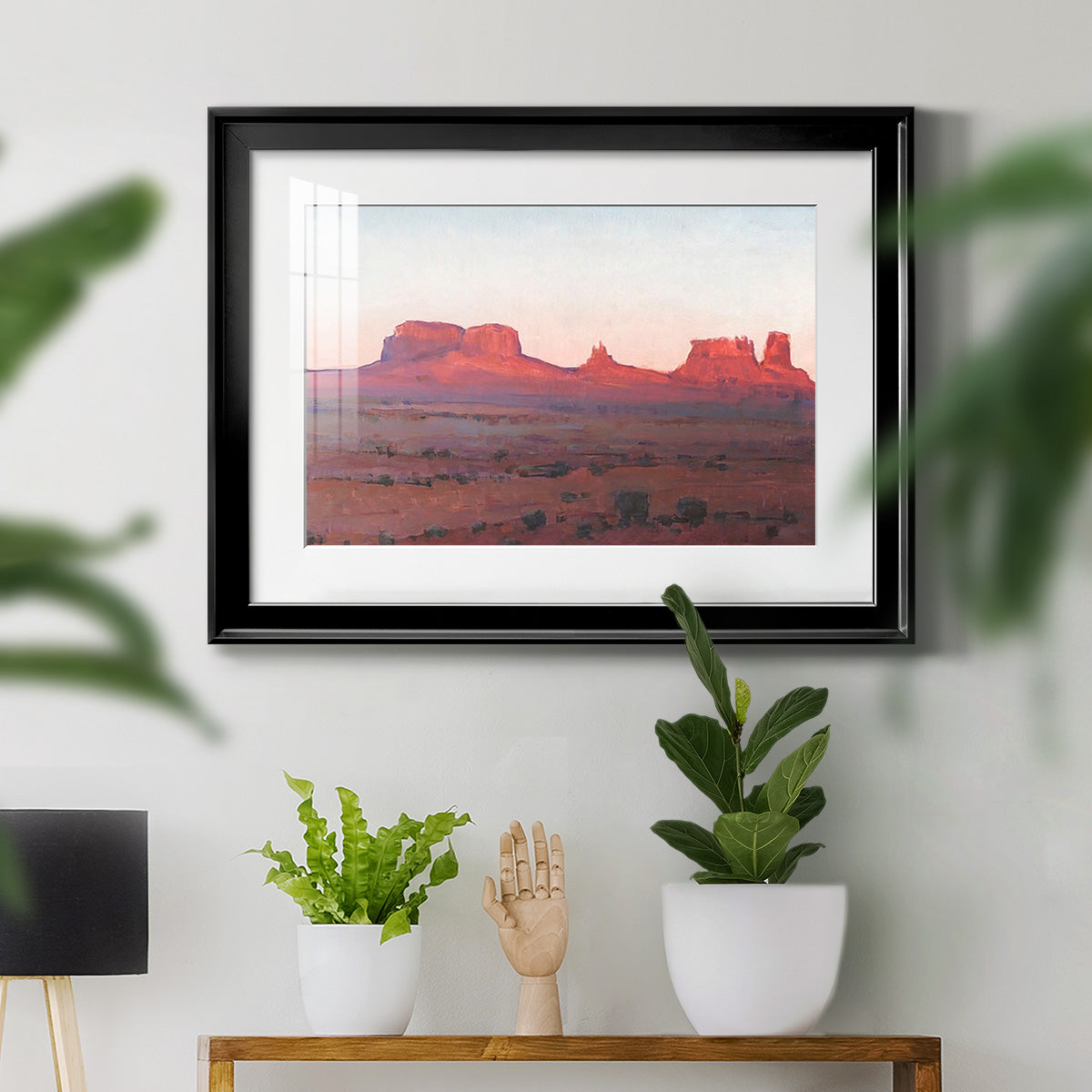 Red Rocks at Dusk II - Modern Framed Art Print