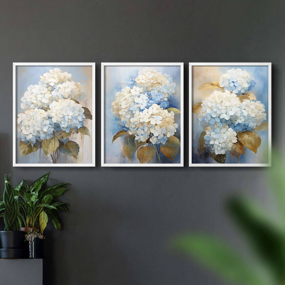 Floral Study Series XLIII - Restickable Framed Art Set