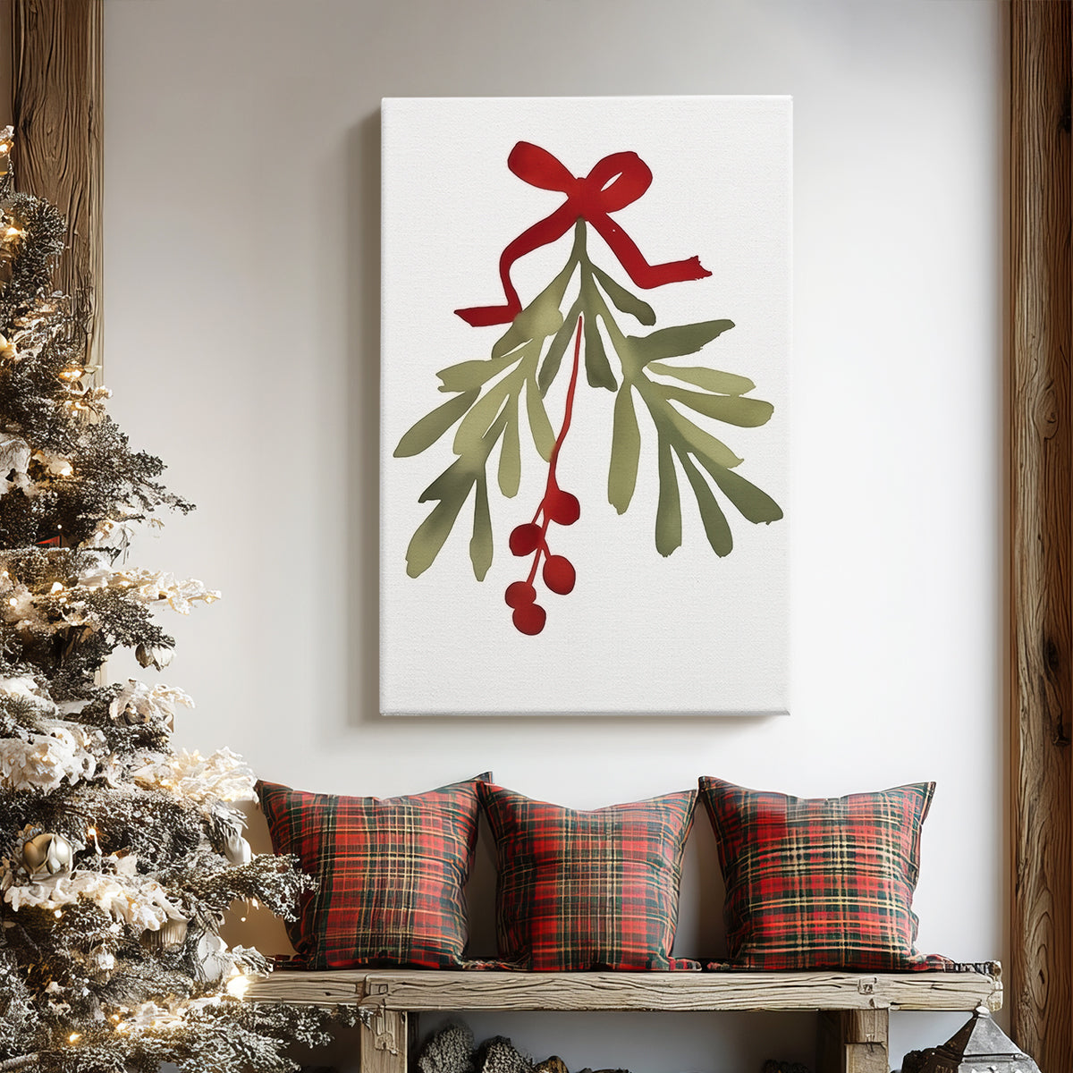 Silver Sleigh Serenade - Canvas Art Print