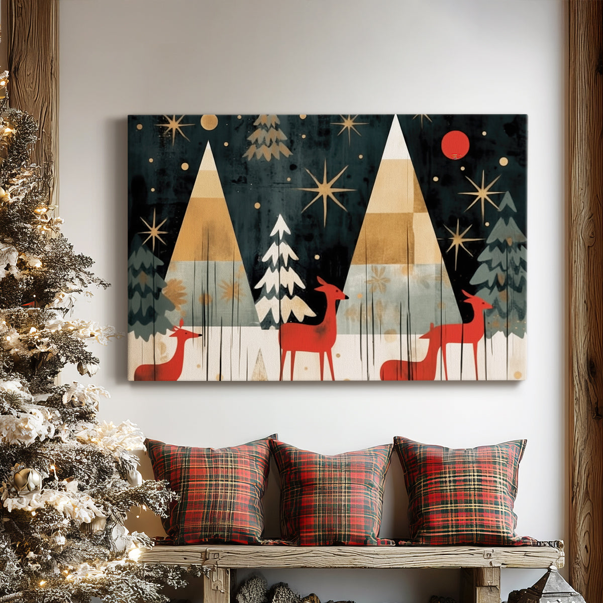 Twilight of Warm Lantern Icicles - Canvas Art Print