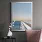 Day at the Pier - Modern Framed Canvas Print