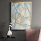 Curves and Waves III - Modern Framed Canvas Print